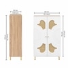 Exotica Shoe Cabinet for 24 Pairs – Large Capacity Wooden Shoe Storage Cabinet