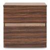 Rodrigues Bedside Table 2 Drawer Rolex Brown Colour