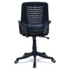 Diicea Mid Back Ergonomic Chair in Black Colour