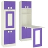 Royale Kids Folding Study Desk cum Bookshelf in Lavender Purple Colour