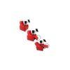 Flix Solid Wood One Seater Motorized Recliner in Red Colour