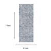 Neulooms Handloom Knotted Reversible Flatweave Runner Rug Blue or Ivory 2x7