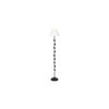 Wolfred Black Cotton Shade Floor Lamp
