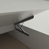 Virabhad Engineered Wood Queen  Size Bed With Hydraulic Storage (Melamine Finish, White Colour)