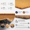 Luxe Home 100% Natural Coir Doormat Welcome Geometric Print (71x45 cm)