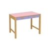 Exotica Kids Solid Wood Study Desk with Drawers and Wooden Handles in English Pink Persian Lilac Colour
