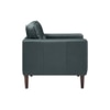 Shlok PU Leather Accent Chair in Grey