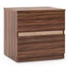 Rodrigues Bedside Table 2 Drawer Rolex Brown Colour