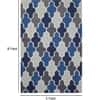 Imperial Knots Grey Trellis Hand Woven Dhurrie 5x8 Feet
