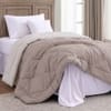 Taupe Shade Solid Comfoter Reversible Cotton Feel 350 Gsm Single Bed 240 X 160 Cms