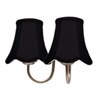 Devansh Dual Steel Metal  Wallmounted Lamp With Cotton Steel Metal  Shade