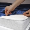 Stoa Paris 300TC UltrSatin Double Bedsheet Set Satin Double Mystique Blue