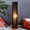 Neil Black Cotton Shade Floor Lamp
