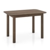 Dane Solid Wood 4 Seater Dining Table with 4 Dane Solid Wood Dining Chair (Finish: Danish Walnut)