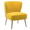 Beato Fabric Accent Chair in Yellow Colour