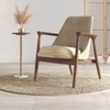 Dakota Lounge Chair In Stria Beige