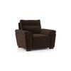Adelaide Premium 1 Seater Fabric Sofa in Dark Earth Colour