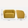 Candler Fabric Sofa (Yellow)