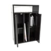 Ren Engineered Wood Bedside Table in Wenge Finish