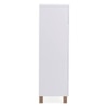 Oslo High Gloss Tall Chest Of Five Drawers Finish - white