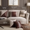 Stoa Paris Cushion Covers, Digital Printed Pillow Covers Set of 5, Throw Cushion Covers for Bed, Sofa - Hot Chocolate