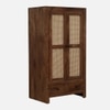 Bravon Solid Wood 2 Door Wrardrobe in Rustic Teak Finish