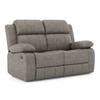 Griffin Fabric Two Seater Manual Recliner in Carbon Grey Colour