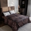 Stoa Paris Super King Size 100% Cotton Bedsheet with 2 Pillow Covers  Size Brown Beige