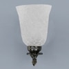 Devansh Metal Electric Wall Light in Antique gold Colour with White Shade Count of 1 Light