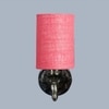 Devansh Metal Electric Wall Light in Antique Gold Colour with Pink Shade Count of 1 Light
