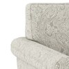 Oxford 1 Seater Fabric Sofa In Monochrome Paisley Colour