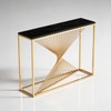 Swirlstar Metal Console Table in Gold Colour