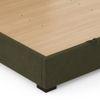 Milan Engineered Wood King Size Beds With Storage In Deep Olive Velvet