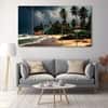The Castle Decor Sea Art Wall Painting Wooden Framed 27x48 Inch (Style 2)