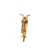Desert Art Metal Handpainted Golden Bike Table Clock Showpiece