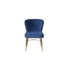 Abigail Metal Dining Chair in Honey Finish