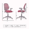 Goolda Low Back Ergonomic Chair in Maroon Colour