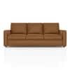 Apollo High Back 3 Seater  Fabric Sofa In Ochre velvet Colour