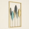 Curve Abstract Metal Wall Decor in Multicolor Set of 1