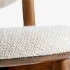 Aayam Solid Wood Dining Chair in White Colour
