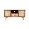 jeny solid wood  TV unit in  provincial teak finish