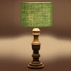 Devansh Green Jute  Table Lamp With  Wood Natural Base (7X17.5 Inches)-17