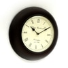 Wooden Black Matt Finish Round Wall Clock By Craft Tree/ Brown Clock