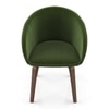 Meryl Fabric Lounge Chair in Olive Colour