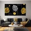 The Castle Decor Abstract Wall Painting Wooden Framed 27x48 Inch for Living Room (Style 3)
