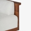 Douglas Solid Wood Three Seater Sofa in White Colour