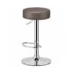 Doe Buck Linon Adjustable Bar Stool in Grey Colour with Chrome Base