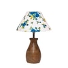 Devansh Multicolor Cotton Table Lamp With  Wood Natural Base (10X12.5 Inches)-36
