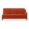Abbey Sectional Sofa (Colour : Lava, Cushion : Hard, Seater : Left Aligned 3 Seater + Left Aligned Chaise)