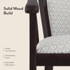 Bella Solid Wood Lounge Chair Finish Mahogany Grey Floral Azco Colour